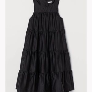 NWT H&M maternity black knee length dress size M